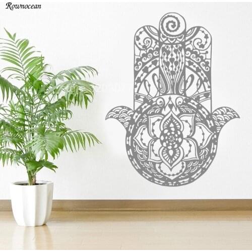 Hamsa Wall Decal Vinyl Sticker Decals Home Decor Hamsa Hand Fatima Ganesh Z159