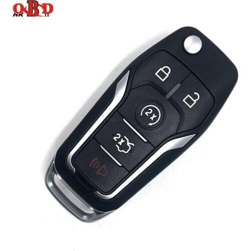 HKOBDII 433MHZ With 4D63 4D60 Chip for Ford Focus Mondeo S-MAX Ecosport 2013 2014 OEM Factory Keyless Entry Flip Key Fob Remote