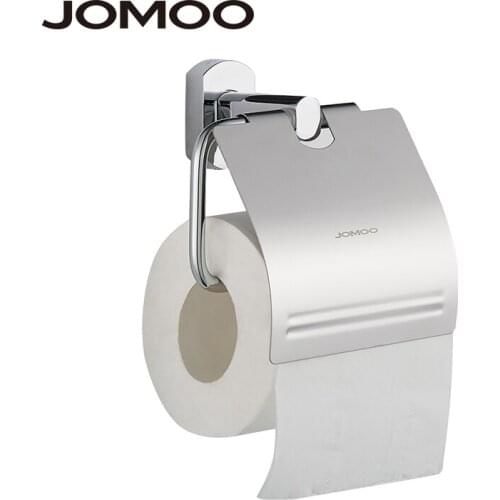 JOMOO Toilet Paper Holder Brass Tissue Roll Holder Hanger Wall Mounted Chrome Kitchen Paper Holders port rrollo papel higienico