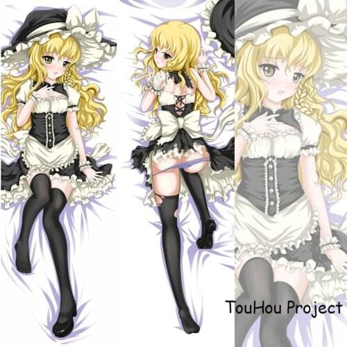 Kawaii 150cm Japanese Anime Pillowcase TouHou Project Kirisame Marisa decorative Hugging Body Pillow Case Bedding