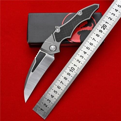 Karambit Folding Knife M390 Blade Carbon Fiber Shank Survival Hunting Knives Outdoor Tactical Military Pocket Self Defens Weapon