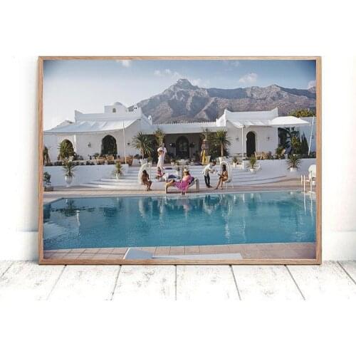 Summer Vacation Canvas Painting Seascape Wall Art Prints Nordic Scandinavian Style Posters for Home Design Frameless