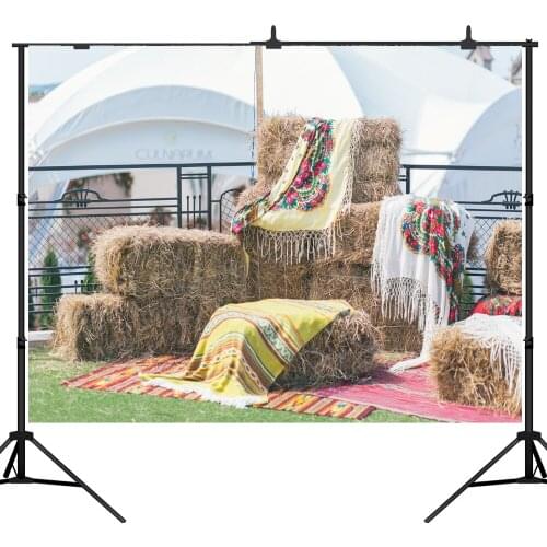 Lyavshi Photography Backdrops Straw haystack blanket Background Computed printed Children for photo studio