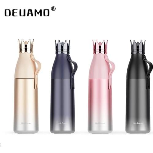 New Crown Thermos Bottle 304 stainless steel Cvacuum flask Water Bottle Mug Travel Bottle Vacuum Child School Thermos Cup