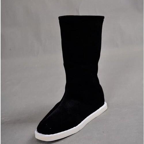 Performance Clothing Shoes Ancient Costume Boots Han Dynasty Element Shoe Womens Antique Style Flat Martial Arts