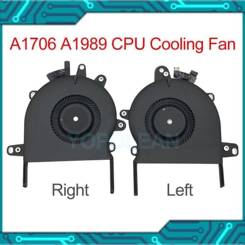 Original Left + Right CPU Cooler Cooling Fan For Macbook Pro Retina 13" A1706 2016 2017