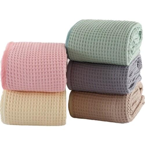 Plaid Sofa Bed Knitted Blanket on The Bed Child Quilt Sofa/Couch/Plane Travel Breathable 100% Cotton Towel Coverlet/Blanket/Thr