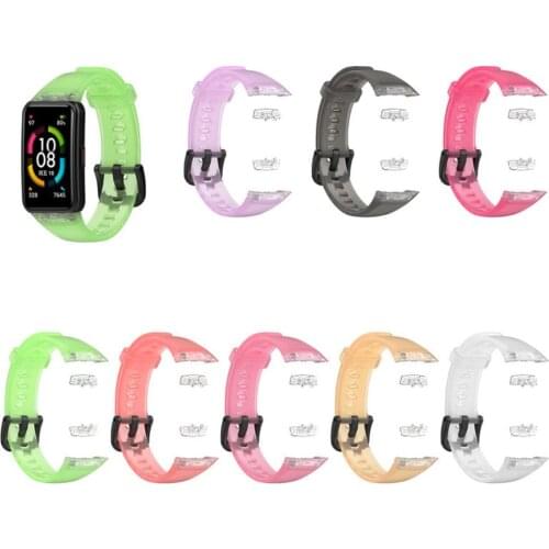100pcs Silicone Sport Band Straps For Huawei Honor Band 6 Strap Smart Wristband Bracelet Replacement Watch Strap For Honor Band6