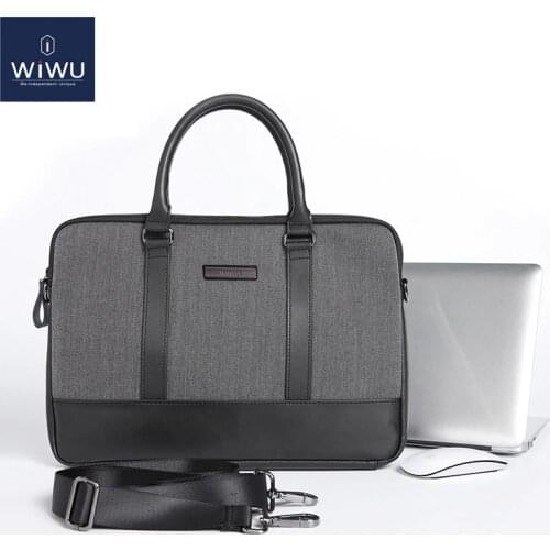 WIWU Leather Laptop Bag Case for MacBook Pro 13 Computer Bag for Xiaomi Notebook Air 13 Laptop Bag for MacBook Pro 16 A2141 2019