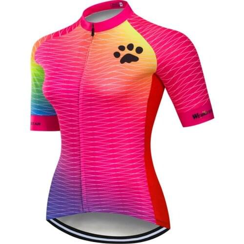 Weimostar pro team Women Cycling Jersey Breathable Bicycle Wear Summer Short Sleeve MTB Bike Jersey Top Quick Dry Cycling Shirt