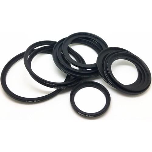1pcs 58-67 67-72 72-77 77-82mm 49-52 52-55 55-58 67-77mm 58-72 49-67mm Filter Ring Adapter Up Ring Filter Adapter