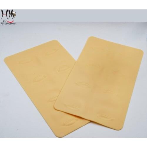 Tattoo Practice Skin 3D Cosmetic Permanent Makeup Eye Eyeliner Skin Silicone For Tattoo Manual Microblading Pen Needles