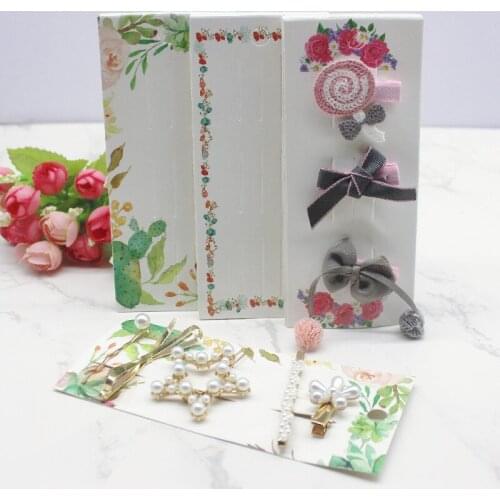 50Pcs Multi style hair clip package card flower style more pcs hair ornaments display tag card jewelry accessoreis display card