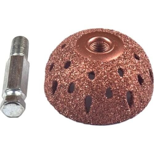 55mm Car Tire Tube Repair Tools Grinding Head W/ Hexagonal Linking Rod