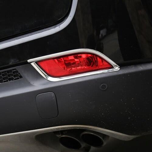 ABS Chrome For Jeep Compass 2017 2018 2019 2020 Accessories Auto Rear Fog Lampshade Frame Cover Trim Car Sticker Styling 2Pcs