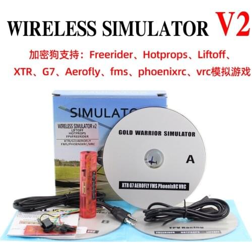 Wireless RC Simulator RC Flight Simulation V2 Realflight XTR/FMS/G7/Phoenix/ Freerider FPV Quadcopter Training RC Simulator