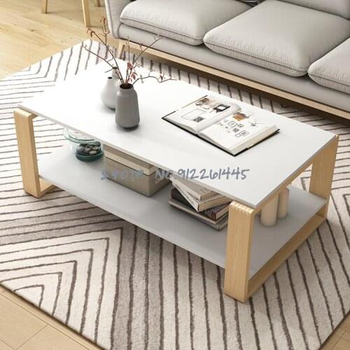 Tea Table Simple Modern Household Small Family Living Room Economic Creative Small Tea Table Simple Solid Wood Leg Small Table