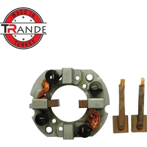 Starter Brush Holder with Carbon Brushes JASX 80-81 7x14x16 12 Volt Made In Turkey 2114-29007, 2114-39001, 2114-4311