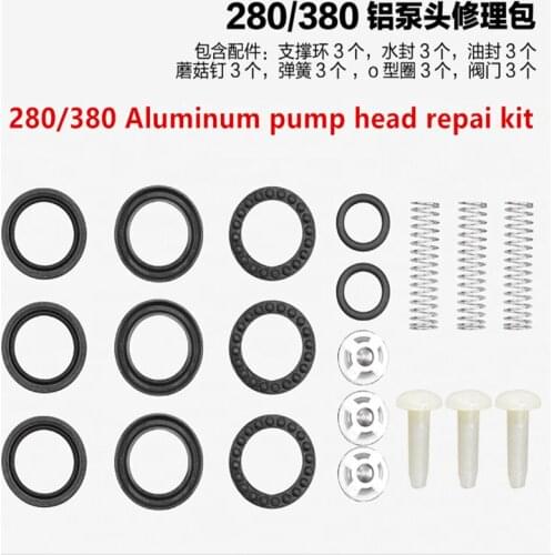 Car Repair Tools High Pressure Washers Car Wash Pump Head Consumables Spare Parts Kits Type 280/380/55/58