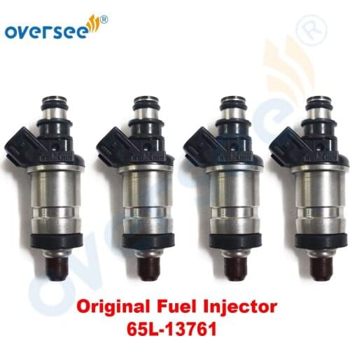 4pcs 65L-13761 Original Jet Ski Fuel Injector For Yamaha Outboard Motor 65L-13761-00 Marine Boat Engine Parts