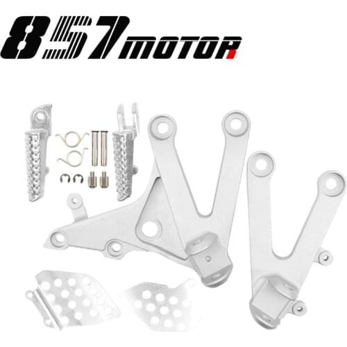 Front Foot Rests Pedal Bracket Assembly Kit For Honda CBR600RR F5 07 08 09 10 11 12 13 14 CBR600 F5 07-14 Motorcycle Parts