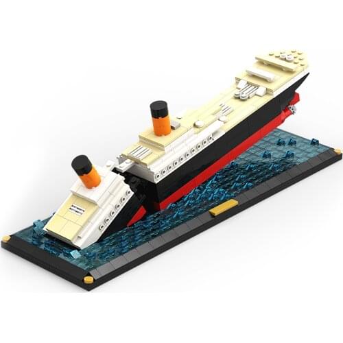 Titanic Model Large Cruise Ship Boat 3D Micro Building Blocks Bricks Collection DIY Toys MOC Children Christmas Gift