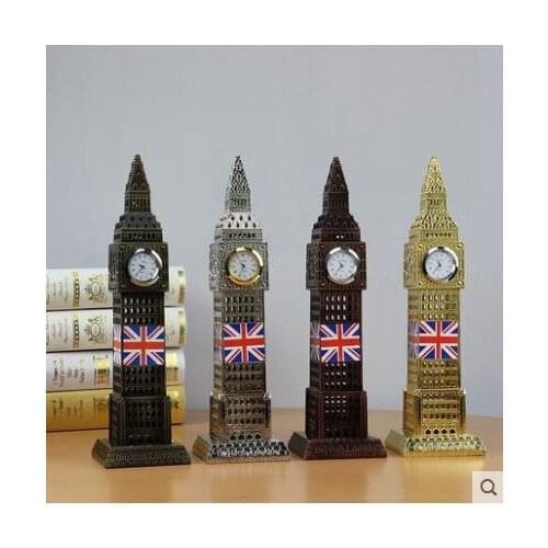 London landmark Big Ben model crafts, souvenirs, table decoration, metal crafts