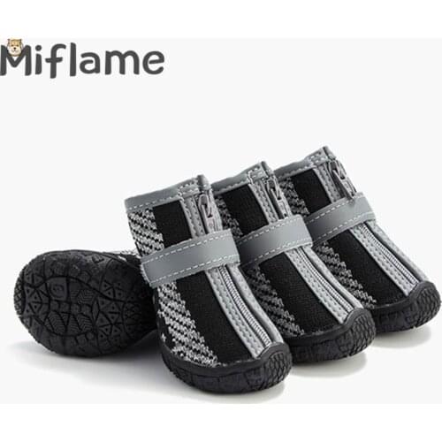 Miflame Breathable Pet Shoes For Dog Boots Antiskid Small Dogs Shoes French Bulldog Pomeranian Accessories Pets Boots Wearable