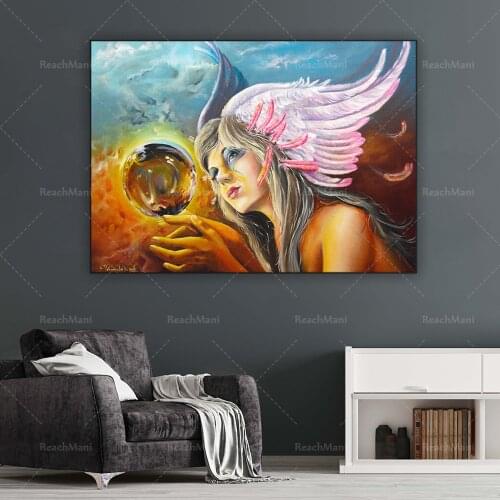 Muse on canvas, the birth of creative wall art, woman wall art decoration poster