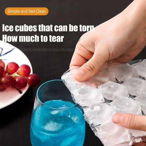 New 10 Pcs Ice Cube Mold Self-Seal Ice Cube Bags Transparent Disposable Faster Freezing Maker Ice-making Bag Kitchen Gadgets