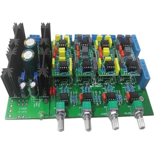 NEW Electronic Prestage 3 way Crossover Board Linkwitz-Riley Filter Class A Power Supply Audio Frequency Divider 850HZ/4200HZ