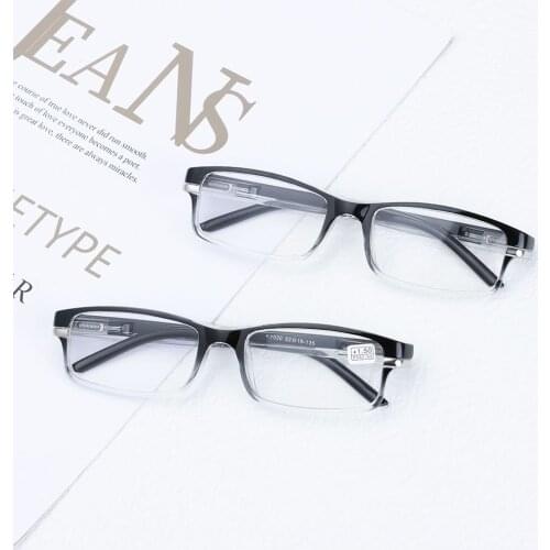 Fashion Resin Lens Ultralight PC Frame Eyewear High-definition Presbyopic Eyeglasses Reading Glasses
