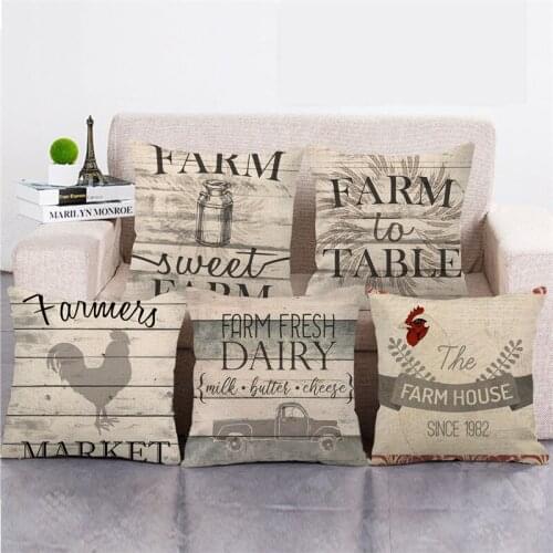 Wholesale 45cm*45cm Alphabetic series Linen/Cotton Throw Pillow Covers Couch Cushion Cover Home Decor Pillowcase