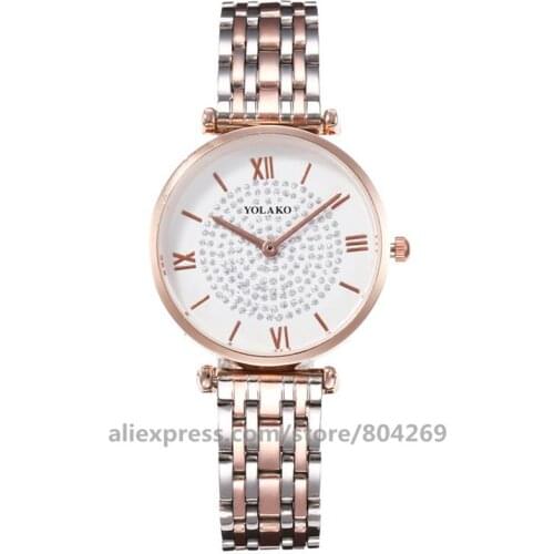 Wholesale Luxury Women Watches Hot Sale Colorful Women Watch Full Rhinestone Alloy Quartz Wristwatches
