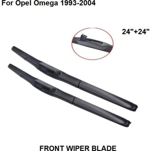 Wiper Blade For Opel Omega 1993-2004 24"+24" Car Auto Accessories For Auto Rubber Windscreen Wipers