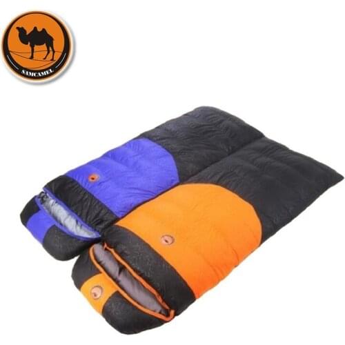 Camcel Uultralight Camping Sleeping Bag Camping Accessories Envelope Duck Down Sleeping Bag Adult winter Sleeping Bag 1900g