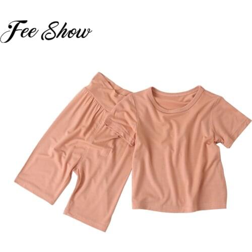 Spring Summer Baby Girls Clothes Pajamas Sets Boy Pyjamas Kids Homewear Modal Nightwear Childrens Indoor Clothing Pijamas Suit