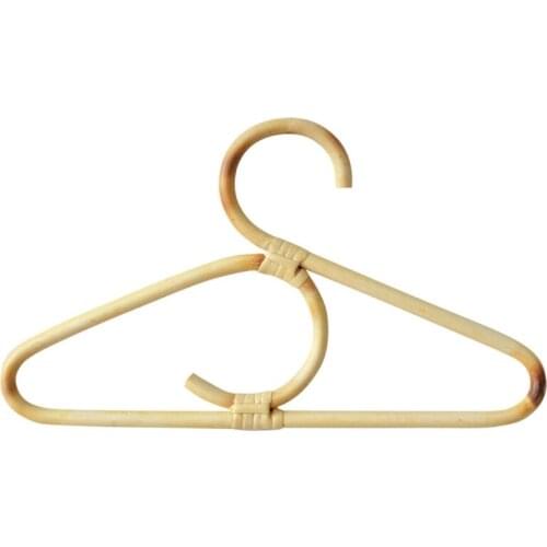 Rattan Clothes Hanger Style Kids Garments Organizer Rack Children Hanger Kids Room Decoration Hanger for Clothes