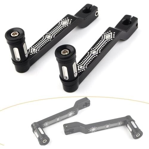2Pcs Motorcycle Toe Shift Lever w/ Shifter Peg For Harley Touring Softail Tri Glide CVO FLHTKSE 2014-2019 FLHTCU 1989-2019 Black