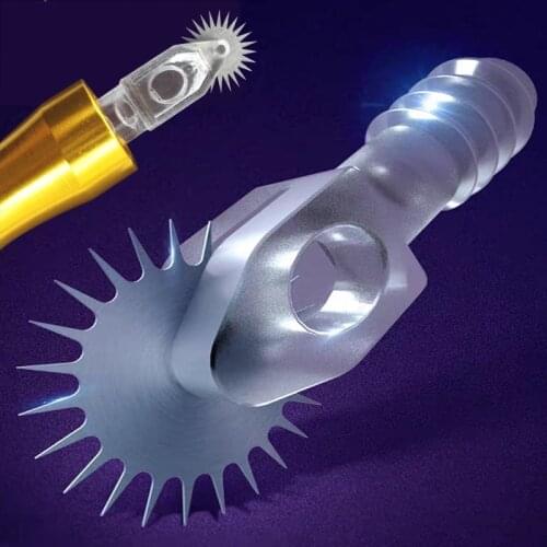 200pcs Roller Needle Tattoo Eyebrow Fog Embroidery Pin Eyebrow Tattoo Needles Permanent Microblading for Tattoo Manual Pen