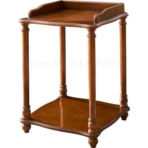 2000 American Solid Wood Small Coffee Table Corner Table Phone Table Simple Mini Side Square Corner Water Dispenser Place Table