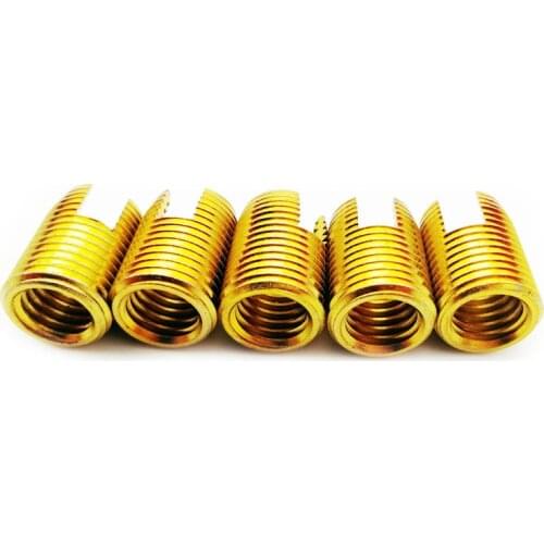 250PCSM10+250PCS M12 Self Tapping Inserts Carbon Steel Threaded Repair Kit Nut Helicoil