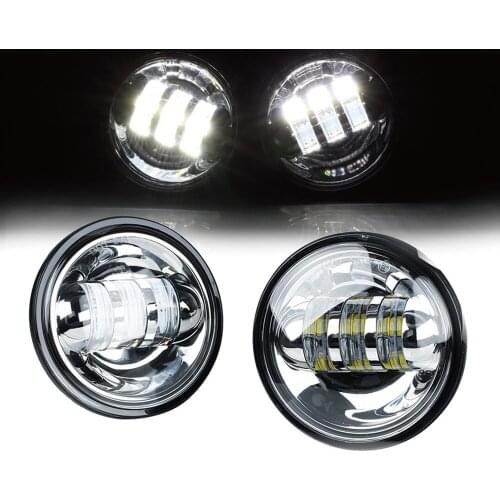 4-1/2" 4.5inch LED Passing Light for Fog Lamps Auxiliary Light Bulb Motorcycle Projector Spot Driving Lamp