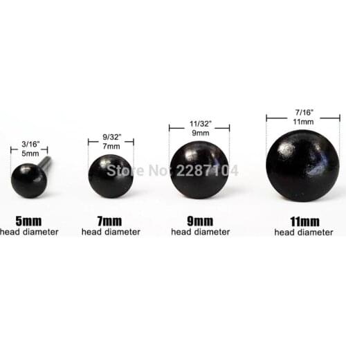 50pc Black Upholstery Nail Wine Jewelry Chest Wooden Box Gift Case Furniture Sofa Shoe Door Decorative Tack Stud Pushpin Hobnail