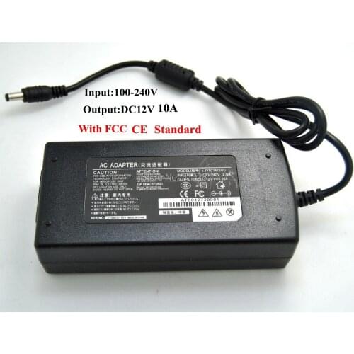 LED Power Supply Adapter to DC 12V 10A 120w,input AC100-240V 50-60 Hz For Led Strip High Quality 25pcs/lot