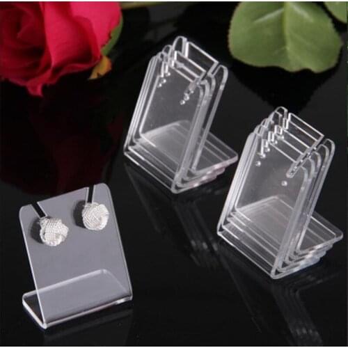 In Stock 43*35mm Acrylic Transparent Earrings Jewelry Display For Woman Earrings Storage Show Wholesale price jewelry holders