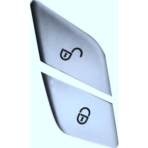 Car Door Switch Unlock Buttons Sequins Decoration Cover Trim for Benz W205 W213 X253 C E Cl GLC 2015-2019 (Co-Pilot)