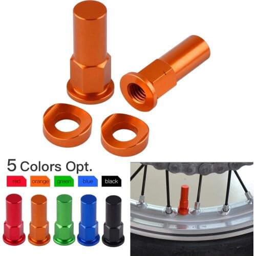 Motocross Rim Lock Nuts Bolts Spacer For KTM 125 150 200 250 350 450 525 530 SX SXF EXC XC XCW XCF Honda Yamaha Suzuki Kawasaki