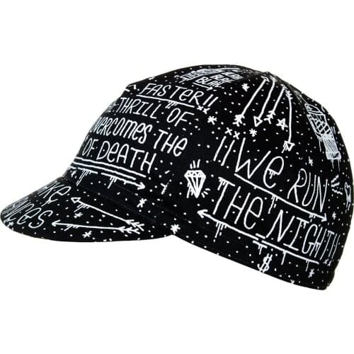 Black Cycling Cap Champions Retro Classical Cycling Caps Lines Black Cycle Hat Schlafly White