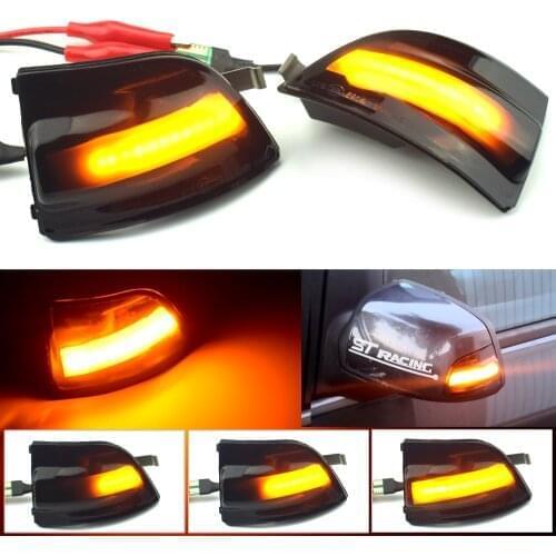 For Ford Focus 2 MK2 2004-2008 C-MAX LED Dynamic Turn Signal Light Flowing Water Blinker Flashing Light